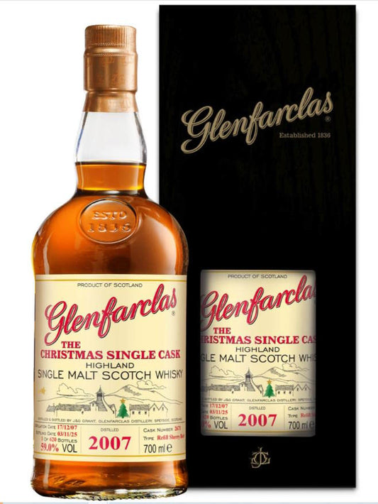 Glenfarclas Single cask 2007 Cask Strength Exclusive Edition 0,7l 59% vol. The Christmas scotch whisky