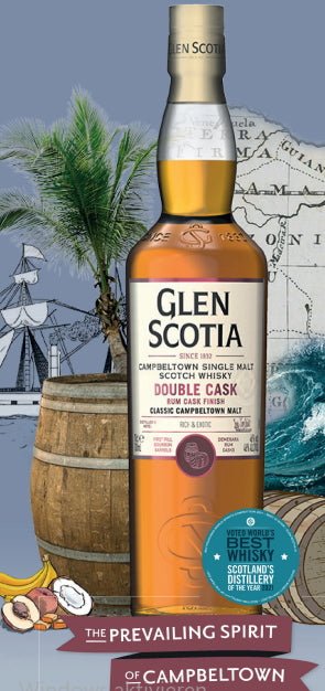 Glen Scotia double cask finition rhum whisky écossais single malt 0,7l Fl 46% vol.