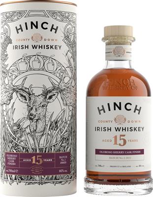 Hinch 15y Oloroso finish Edice 46%vol 0.7l Irská whiskey Irsko Irsko irský