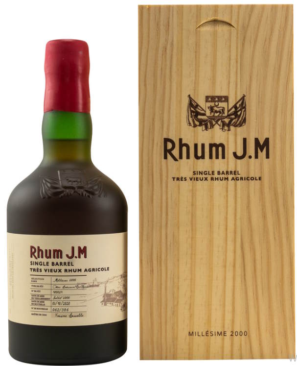 Rhum J.M Ročník 2000 2020 Single Barrel 40,82%vol. 0,5l single Cask #180029 rum agricole Martinique
