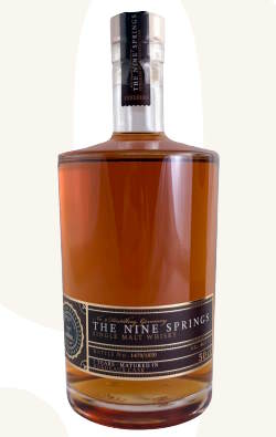The Nine Springs Bordeaux 7y single cask Whisky 0,5l 46% vol. Eichsfeld