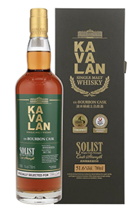 Kavalan Solist Bourbon Cask 20xx 0.7l Fl 51,6% vol. BxxxA Taiwan Whisky bsc