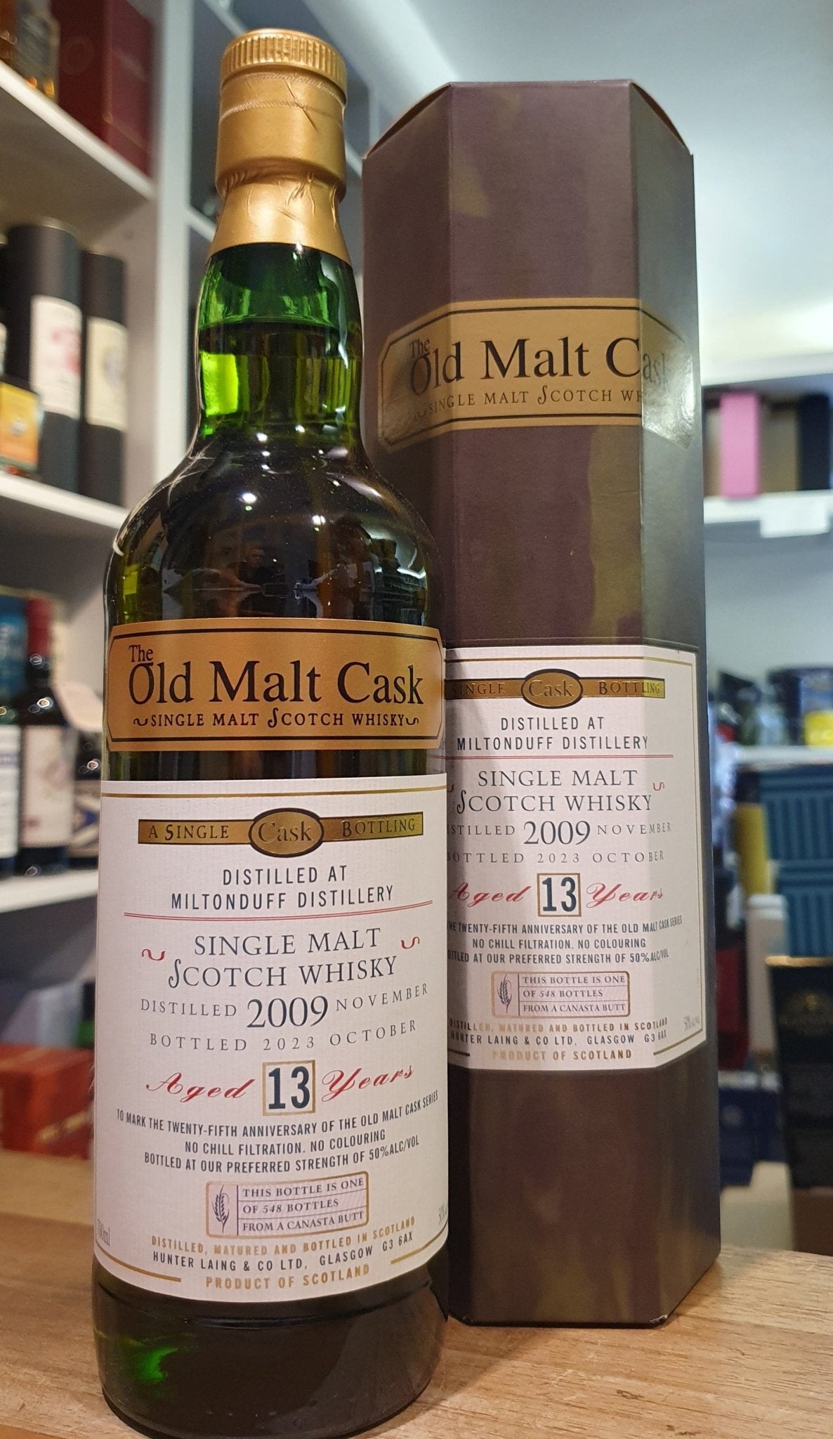Miltonduff single cask 2009 2023 Canasta Butt 13Y 50% vol. 0,7l old malt Whisky Hunter Laing hl