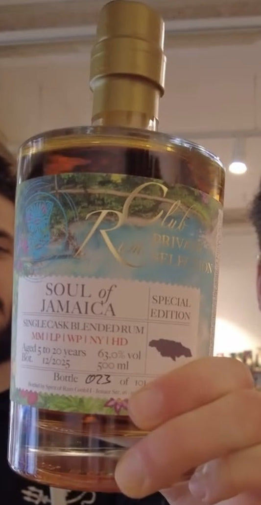Rumclub Soul of Jamaica MM NY LP HD WP Village 2026 63% vol. 0,5l Special Edition Single cask blended Rum club Jamaika