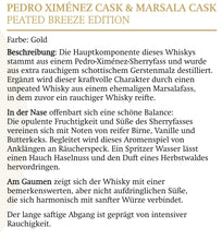 Laden Sie das Bild in den Galerie-Viewer, The Nine Springs Peated Breeze PX / Marsala 2026 cask Edition whisky 0,5l 48% vol.