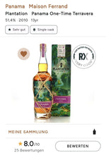 Laden Sie das Bild in den Galerie-Viewer, Plantation one time Panama 2010 Terravera 2023 0,7l 51,4% vol. limited Edition Rum Sonderedition limitiert - inn-out-shop