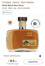 Laden Sie das Bild in den Galerie-Viewer, Rum Nation Caroni 22y smal batch 0,7l 57,4% vol. Rum Trinidad