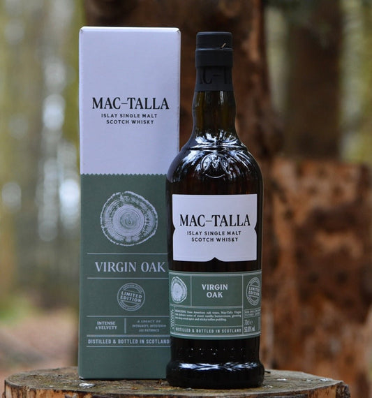 Mac - Talla Virgin oak cask limited edition cask strength Whisky Islay single malt 0,7l 53,8% vol. mit GP Morrison