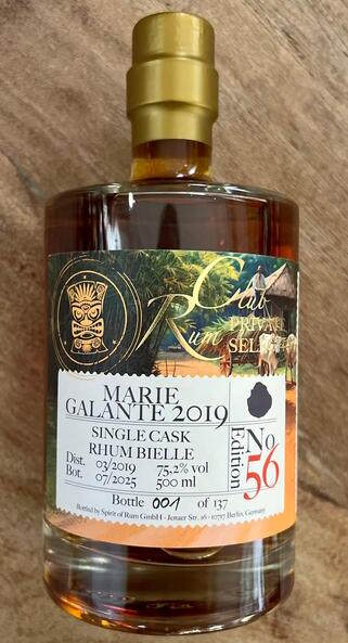 Rumclub Edition 56 Bielle Marie Galante 2019 75,2% 0,5L Rhum Agricole rum club Private Selection