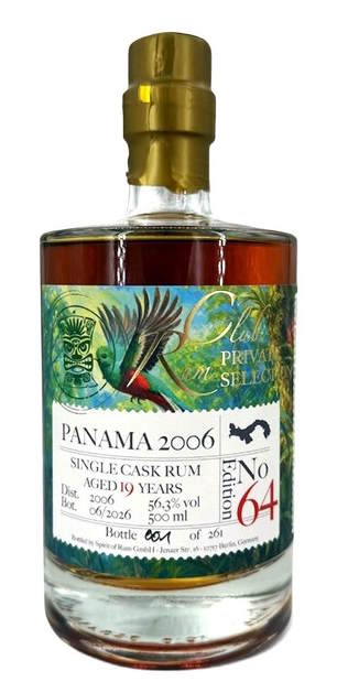 Rumclub éd. 64 Panama 2006 0,5l 56,3% vol. rhum club Private Selection Édition