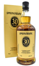 Laden Sie das Bild in den Galerie-Viewer, Springbank 30y 2025 0,7l 46% vol. Campbeltown whisky Limited Edition