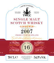 Chargez l'image dans la visionneuse de la galerie,Twcc Linkwood Single cask 16y Lindowie 0,7l 54,6%vol. single cask The stillmans scotch Whisky 2007 2023 Sherry Finish