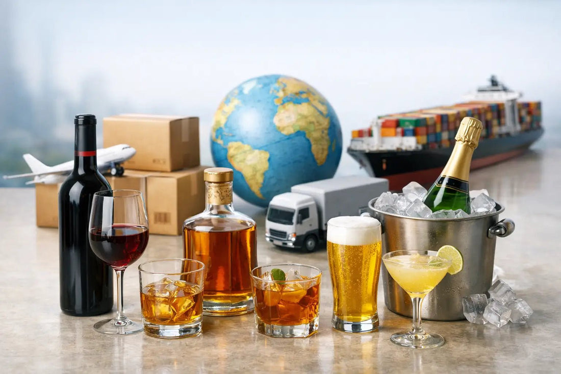 Mezinárodní možnosti doručení alkoholu ve srovnání - inn-out-shop