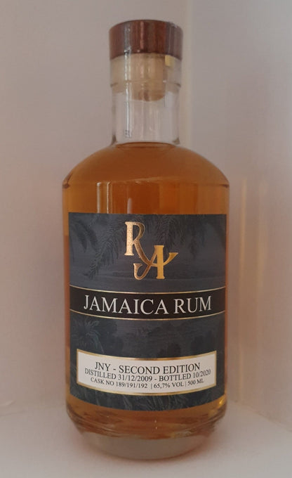 Rum RA Artesanal Jamaica 11 Jahre 65,7% JNY Distillery single cask 2009 2020  Inn-out Spirituosen Leipzig raritäten Edition