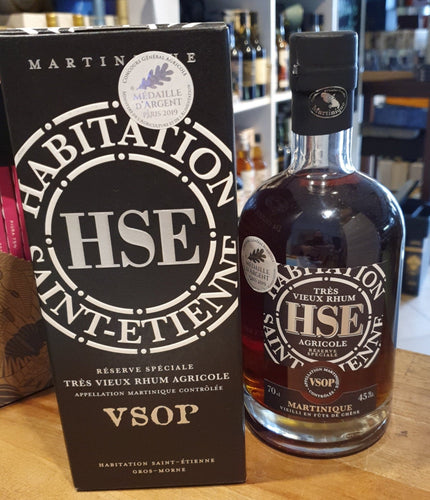 HSE Rum Martinique Rhum Vieux Agricole Reserve Speciale VSOP Rum 45% vol. 0,7l