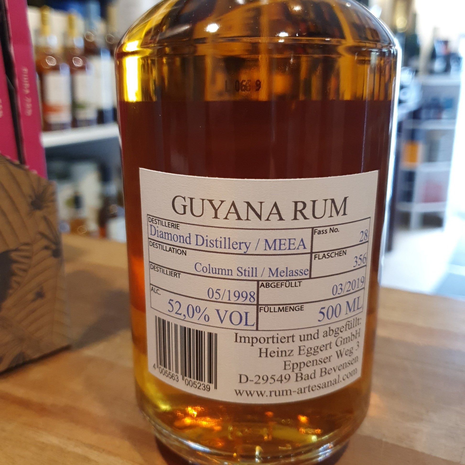 RA Guyana 1998 2019 20y Diamond Dist. MEEA 0,5l 52%vol. Single Cask Rum Artesanal - inn-out-shop