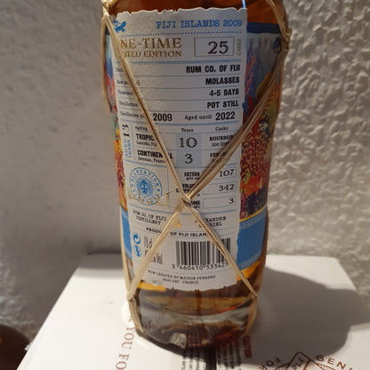 Plantation one time Fiji 2009 2022 0,7l 49,5% vol. limited Edition Rum Sonderedition Melasse Pot still 10 Jahre Bourbon