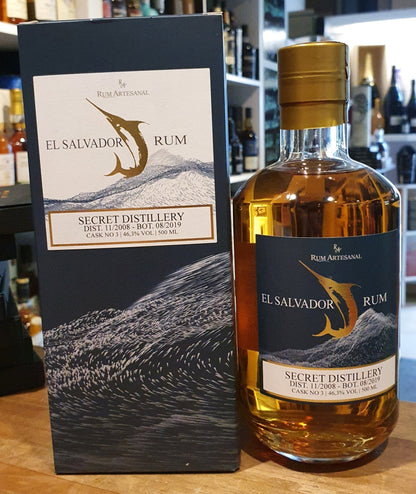 Ra Rum Artesanal El Salvador 11 Jahre 0.5l 46,3% RA single cask Rum. #3  Secret Destillery. Limitiert auf 513 Flaschen.