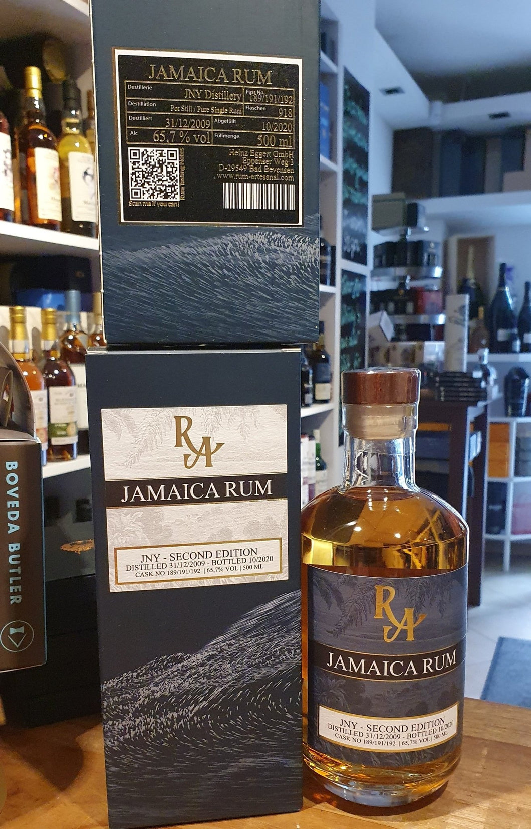Ra Rum Artesanal single cask Jamaica 11 Jahre JNY second edition 0,5l 65,7% 12/2009 - 09/2020