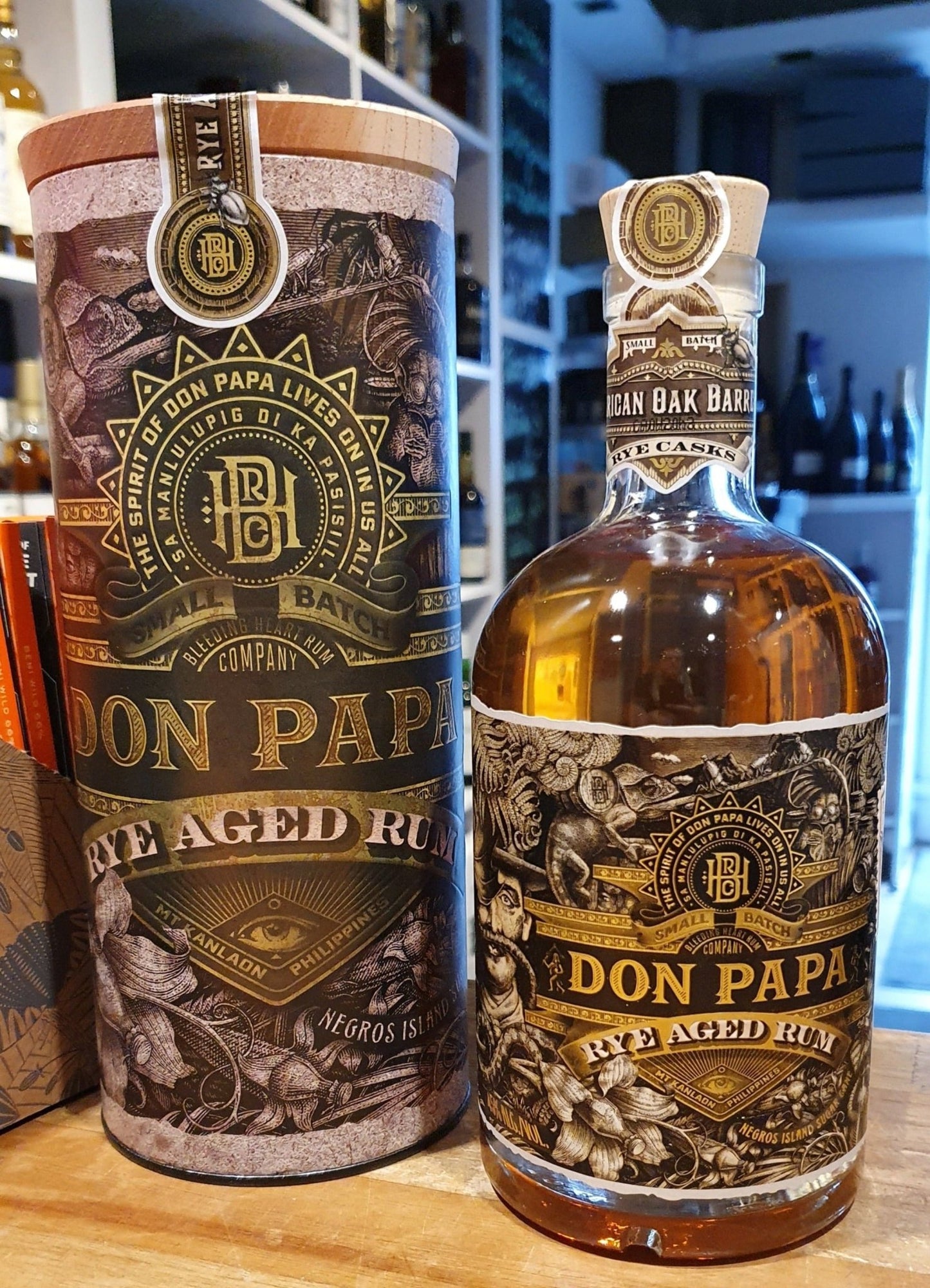 Don Papa Rum Rye American oak cask édition limitée 0.7 45% un rhum très rare des Philippines. En chêne américain