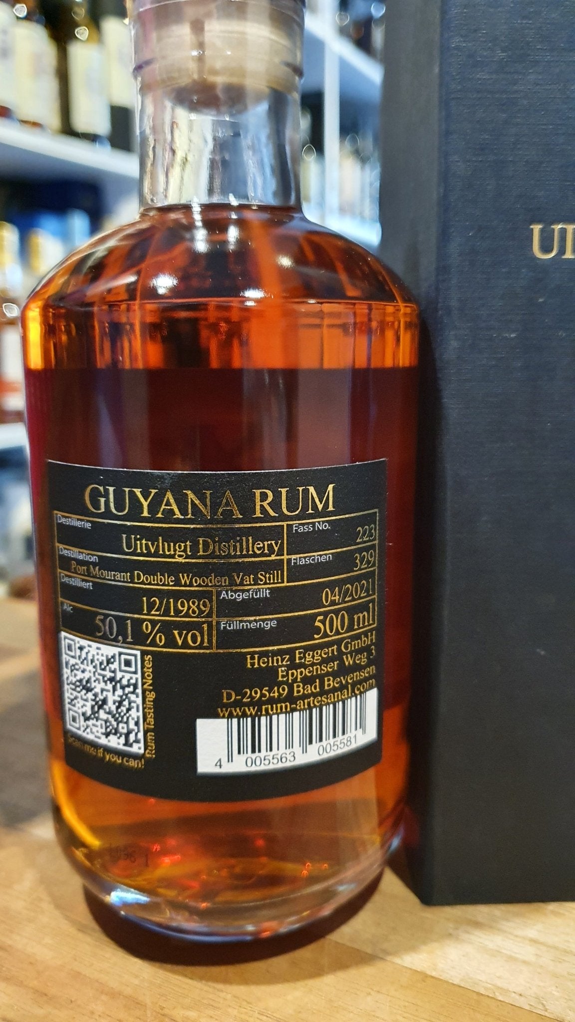 RA Rum Artesanal single cask Rum Guyana Uitvluigt 31y 50,1% 0,5 l single cask  Port Mourant Double Wooden Vat Sti 1989  2021