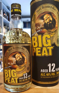 Der Big Peat Islay Whisky blend in der 12 jahr edition 0.7l ist in kräftigen 46% abgefüllt und ist ein torfiger bis phenoliger Whisky von der Insel Islay.  Ein blend aus Ardbeg, Bowmore, Caol Ila und dem sehr seltenen Port Ellen. Herstellung in Schottland.