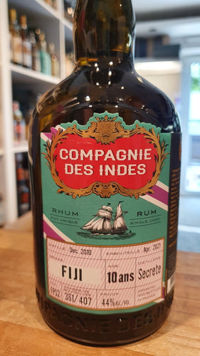 Compagnie des Indes cdi Rhum Rum Fiji 10 Secrete Dist. Edition 2021 0,7l 44% vol. Fassabfüllung limitiert auf  409 Flaschen.