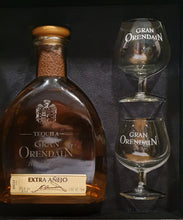 Laden Sie das Bild in den Galerie-Viewer, Gran Orendain extra Anejo 5y Limited Edition tequila 0,7l 40% vol. in MagnetGeschenk box und 2 Gläsern
