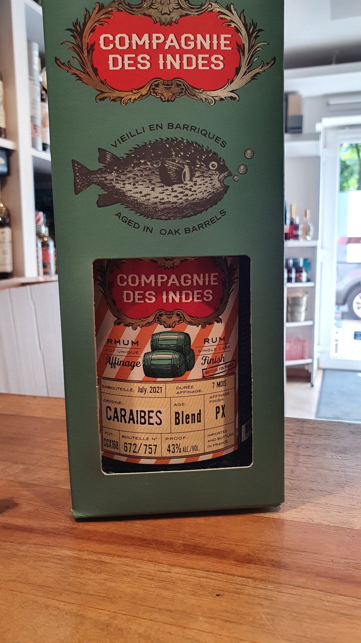 Compagnie de Indes Caraibes PX 2021 0,7l 43%vol. CDI Rum exkl. Perola