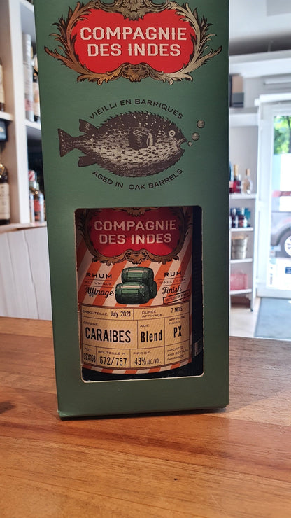 Compagnie de Indes Caraibes PX 2021 0,7l 43%vol. CDI Rum exkl. Perola