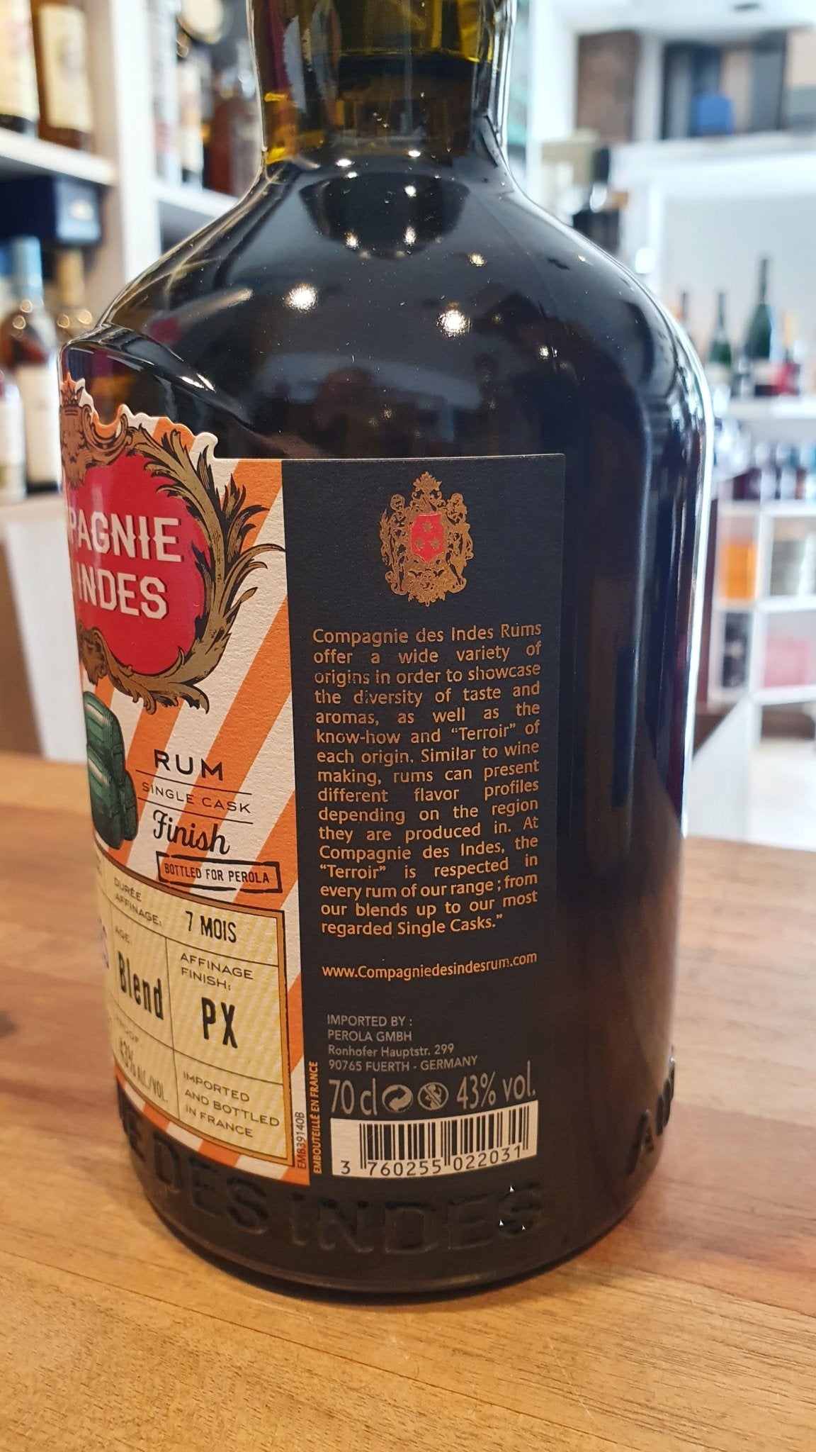 Compagnie de Indes Caraibes PX 2021 0,7l 43%vol. CDI Rum exkl. Perola