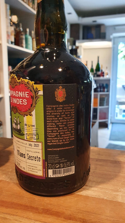 Compagnie des Indes Cuba 11 0,7l 56,9%vol. cdi Rhum Rum Fassabfüllung Sonderedition  limitiert auf ein Fass mit 221 Flaschen.