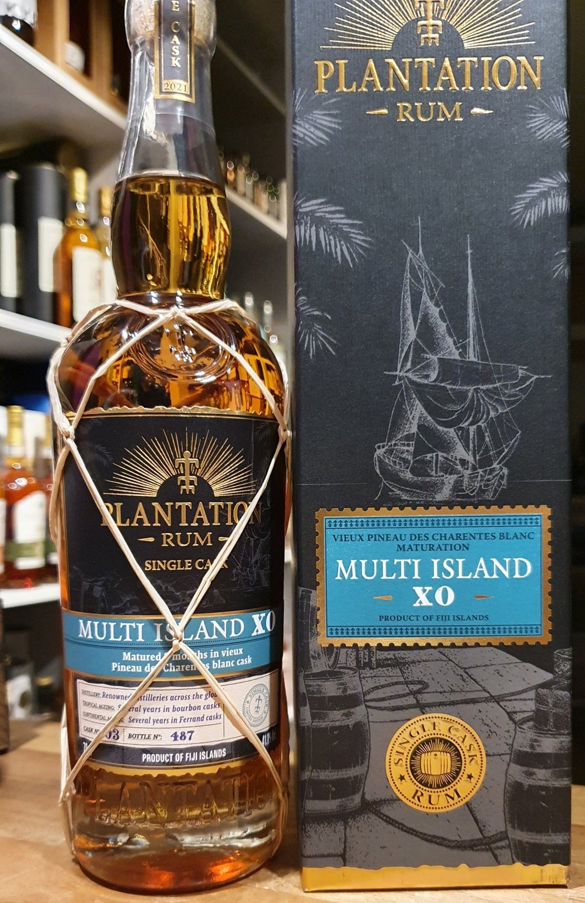 Plantation Multi Island 2021 PdC XO 0,7l 41,1% vol. dp single cask Rum Fassabfüllung Sonderedition - inn-out-shop