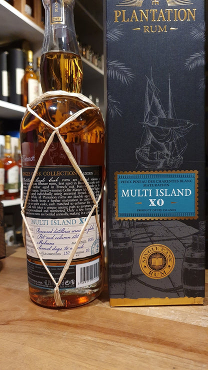 Plantation Multi Island 2021 PdC  XO 0,7l 40,8% vol. single cask rum cask strength countries of origin Cuba, Fiji, Barbados,