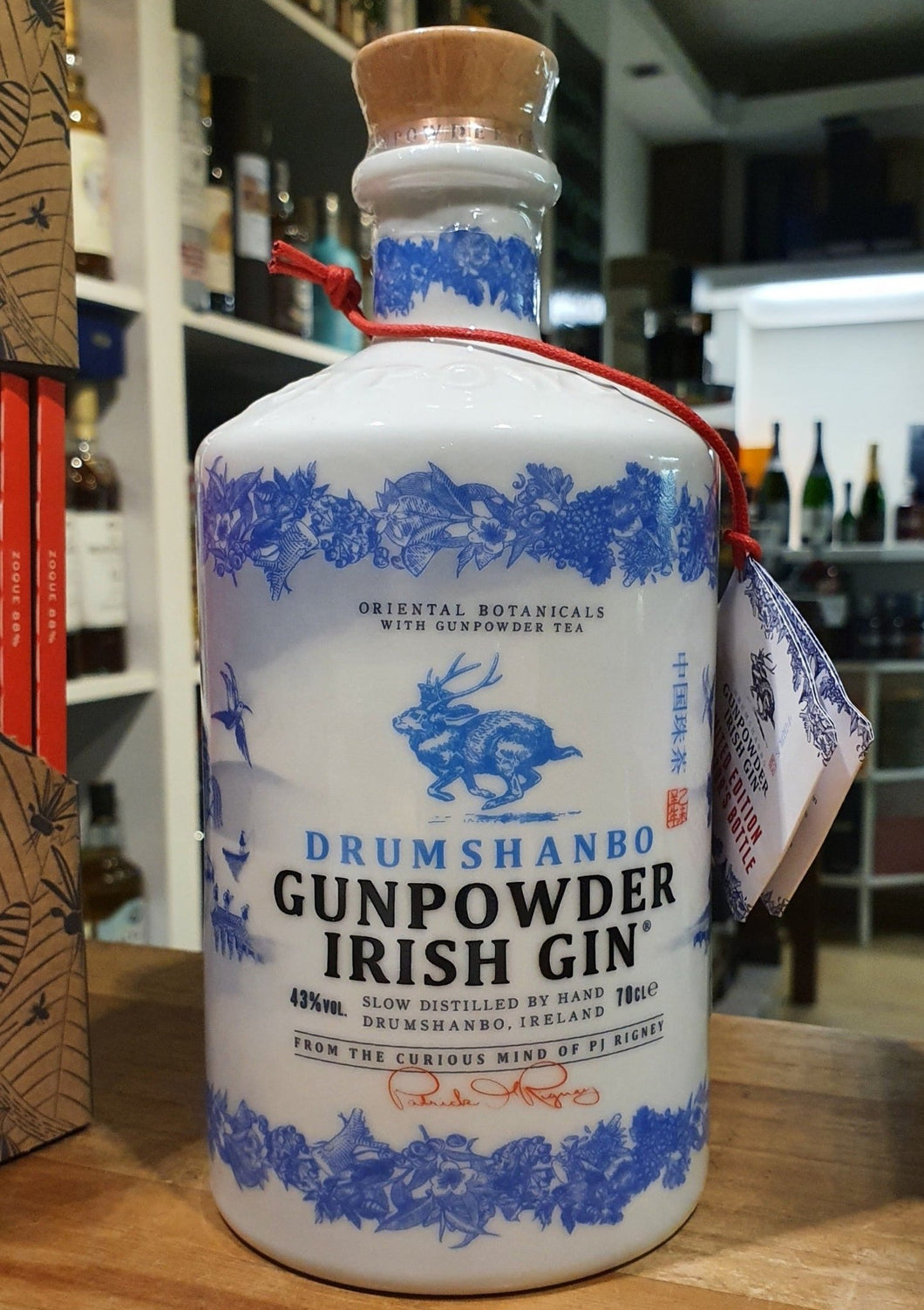 Drumshanbo Gunpowder Gin Collectors Bottle Edition 0,7l 43% vol. Porzelan Flasche limitierte Edition