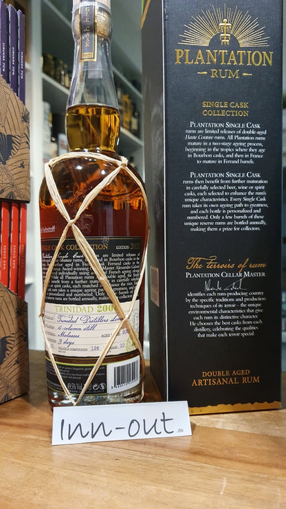 Plantation Trinidad 2008 2021 Chardonnay Chablis XO 0,7l 49,5 % vol. single cask Rum Fassabfüllung Sonderedition