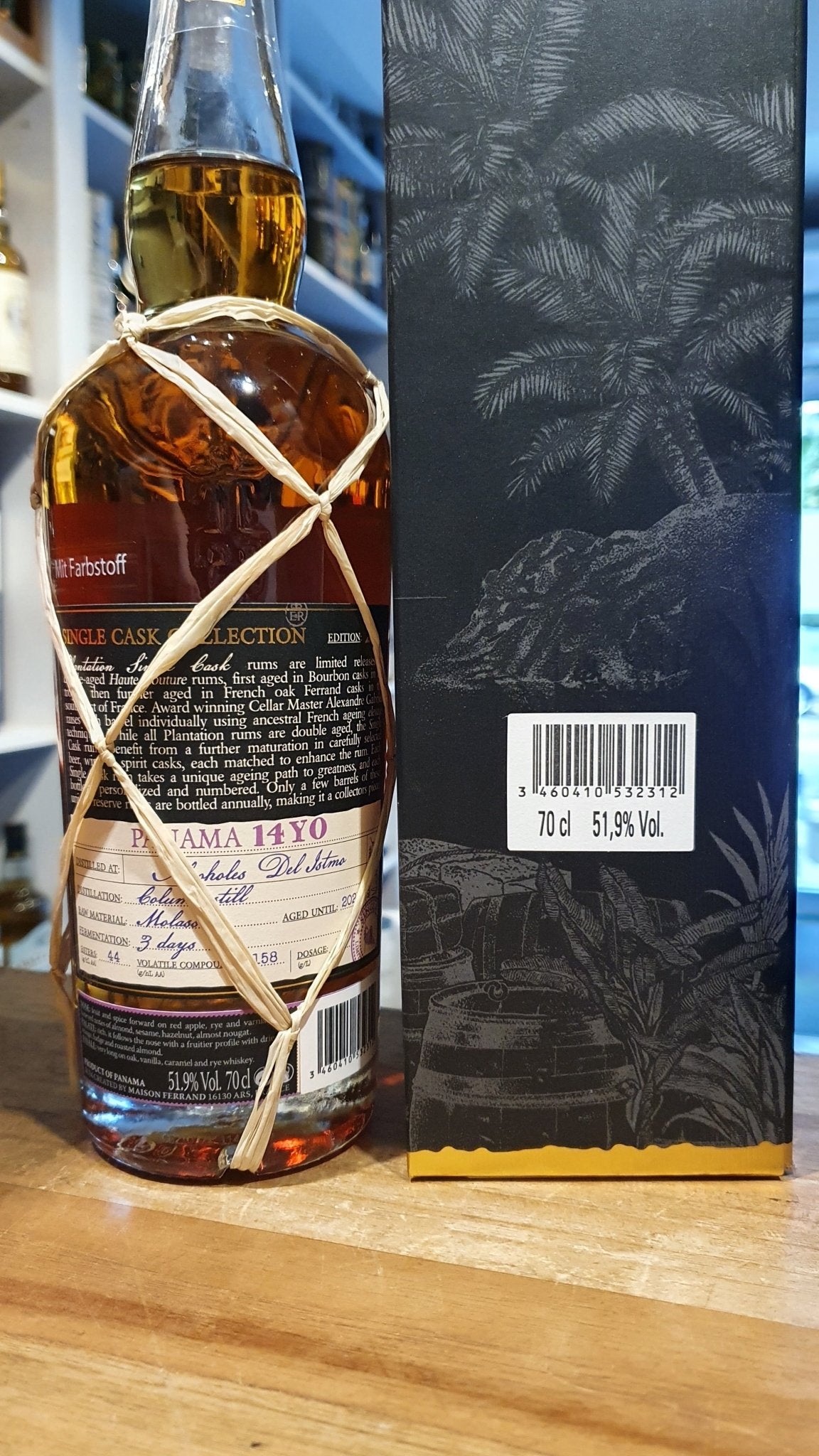 Plantation Panama 14y Rye Whiskey 2021 XO 0,7l 51,9% vol. hm single cask Rum Fassabfüllung Sonderedition limitiert