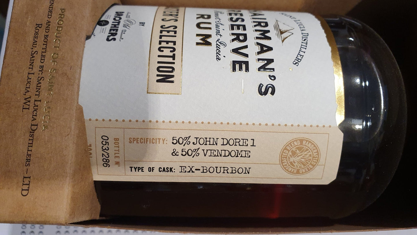 Chairman´s Reserve Master´s Selection (Old Brothers) 13y 0,7l 59,1% vol. rum single cask, plnění ze sudu, speciální edice -