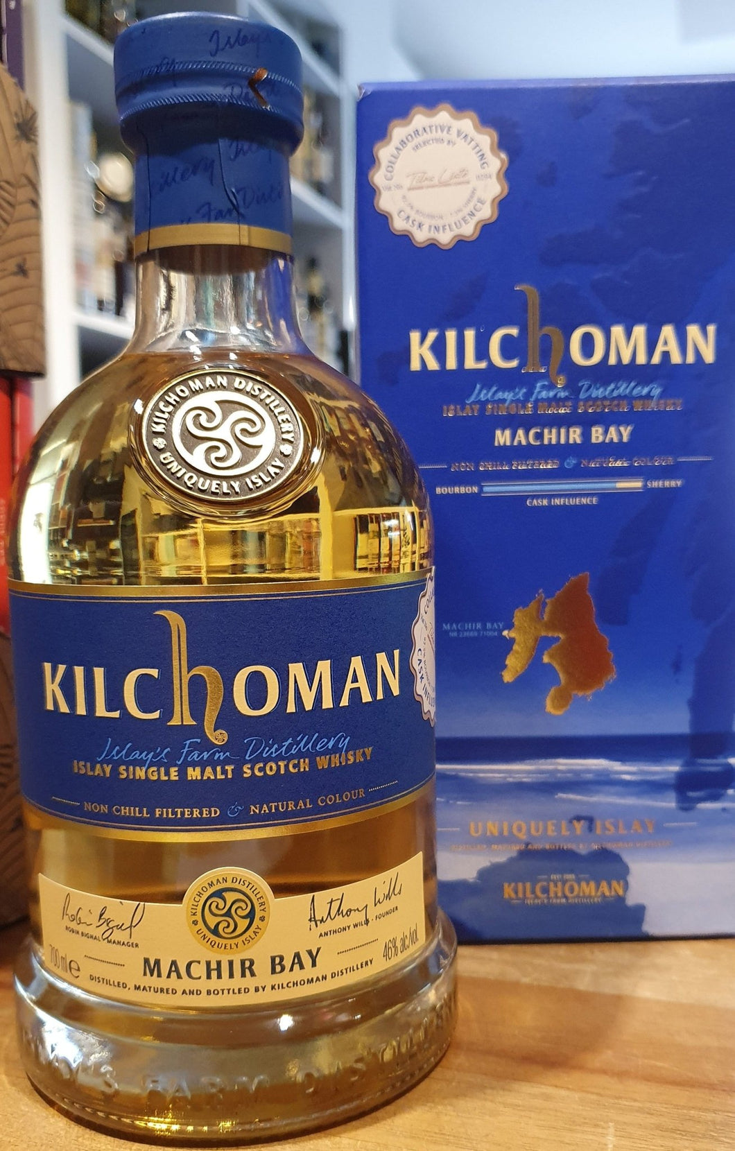 Kilchoman Machir Bay Collaborative Vatting BSC Edition 2021 single malt scotch whisky 0,7l 46 % vol.  92,5% ourbon cask 7,5% sherry cask 