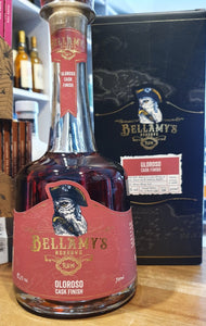 Bellamy's Reserve Oloroso cask Barbados Jamaica 0,7l 47,1% vol. Belamys Rum limited Edition Zuckergehalt: 14g/L Die verwendeten Destillate sind 5-12 Jahre alt.  limitiert auf 150 Flaschen für Deutschland von 220 Flaschen ! 