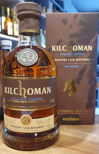 Kilchoman Madeira cask 2021 limited Edition 0.7l 50% single cask scotch whisky 50ppm  limitiert auf 17.000 Flaschen weltweit.