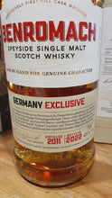 Cargue la imagen en el visor de la galería,Benromach 2011 2022 Germany exclusive Batch 2 0,7l 48% vol. Whisky
