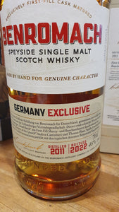 Benromach 2011 2022 Germany exclusive Batch 2 0,7l 48% vol. Whisky