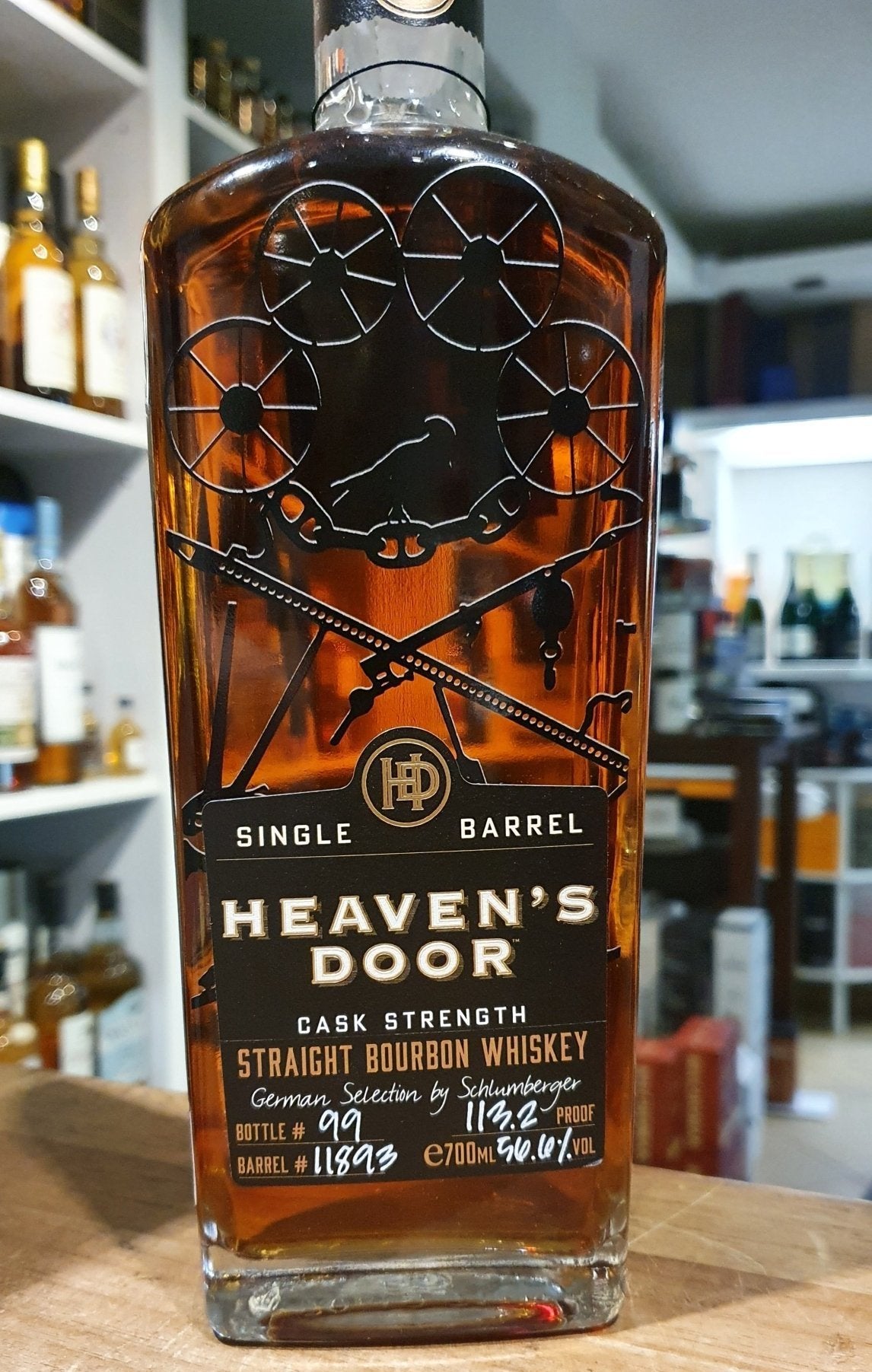 Heaven‘s Door Single barrel SKG 2 Bourbon Whiskey 0,7l 56,6% vol. Bob Dylon Straight