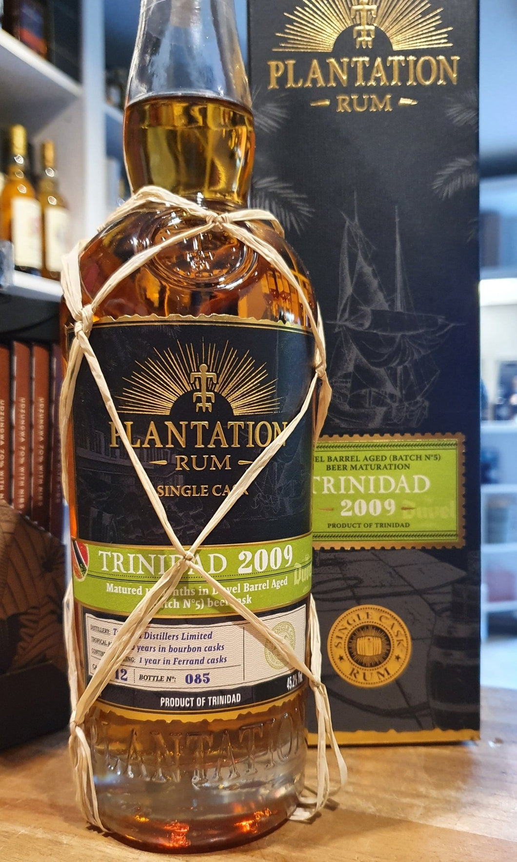 Plantation Trinidad 2009 Duvel 2021 XO 0,7l 45,2% vol. cp single cask Rum Fassabfüllung Sonderedition