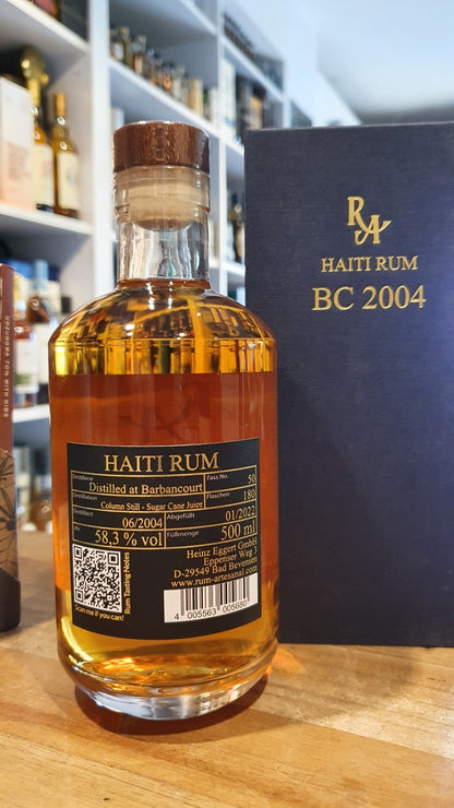 RA Haiti 2004 2022 18y Barbancourt dist. 0,5l 58,3 % vol. single cask Rum Artesanal #50