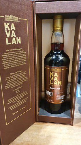 Kavalan Solist Port cask 2021 0.7l Fl 59,4% vol. Taiwan Whisky #0110413013A single cask eckige Packung