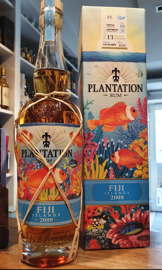 Plantation One Time Fiji 2009 2022 0,7l 49,5% vol. Limited Edition Rum Special Edition Molasses Pot Still 10 Years Bourbon