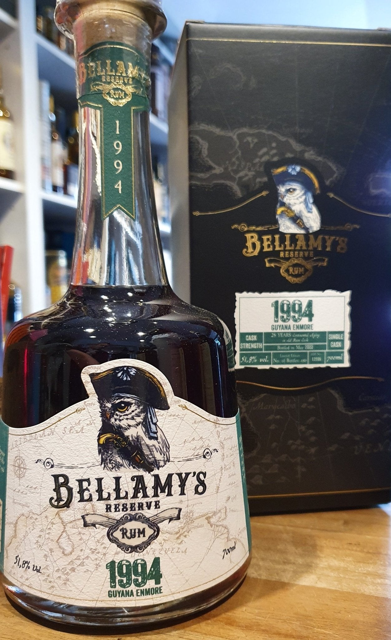 Bellamy's Reserve 28y 1994 Guyana Enmore 2022 0,7l 51,8 %vol. Single cask Rum Fassstärke
