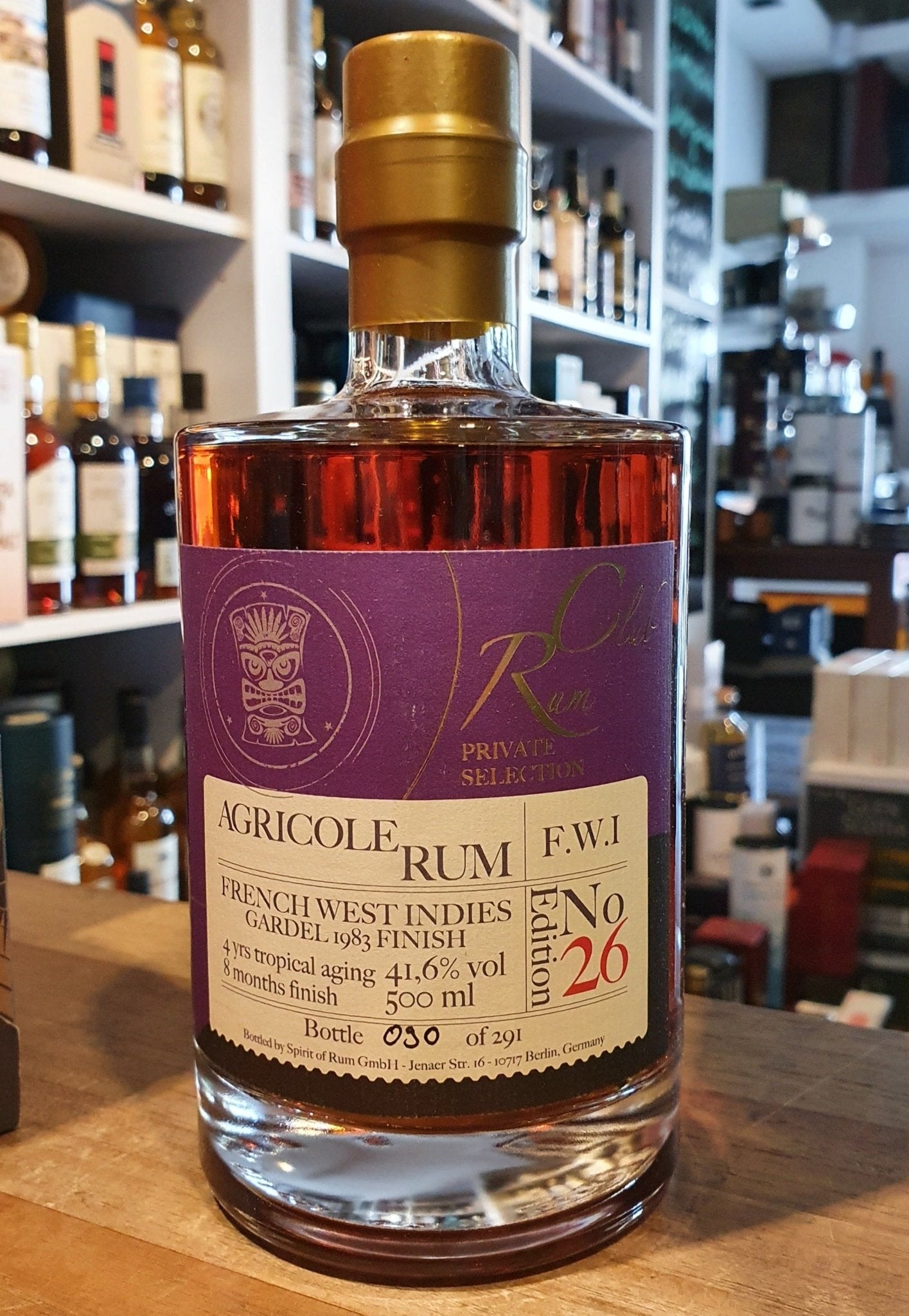Rumclub Ed.26 Ex-GARDEL von 1983 41,6% 0,5L French west indies Rhum Agricole rum club